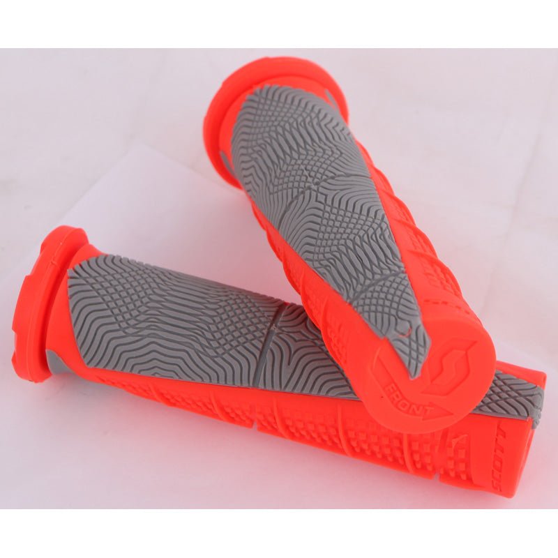 SCOTT USA DUECE ATV GRIPS NEON RED/GREY (217892 - 5858) - Driven Powersports Inc.889143674268217892 - 5858
