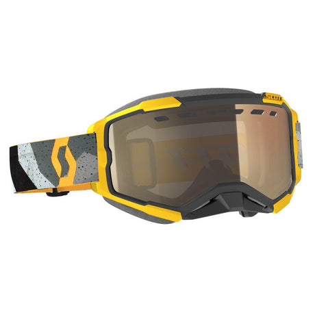 SCOTT USA FURY SNOWMOBILE GOGGLES (CAMO GREY/YELLOW - LIGHT SENSITIVE BRONZE CHROME) (278604 - 7429245) - Driven Powersports Inc.192820845159278604 - 7429245
