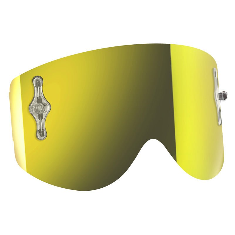 SCOTT USA MX SINGLE WORKS LENS RECOILXI/80'S YELLOW CHROME (205187 - 301) - Driven Powersports Inc.889143673773205187 - 301