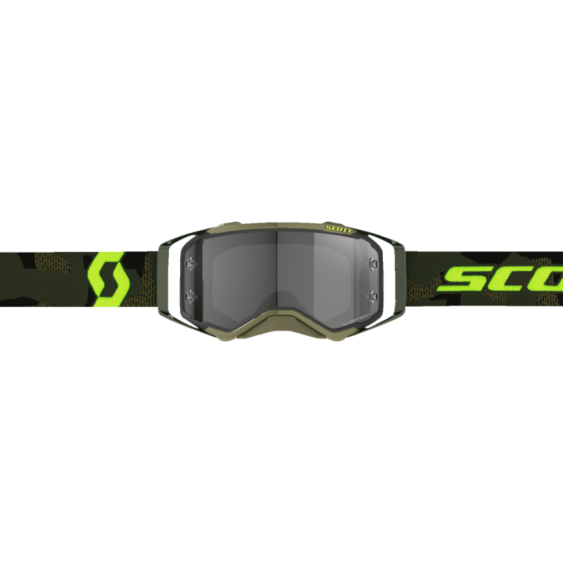 SCOTT USA PROSPECT GOGGLES KHAKI GREEN/NEON YELLOW LIGHT SENSITIVE GREY WORKS - DRIVEN Canada's Powersports 196530065876272820 - 7701327