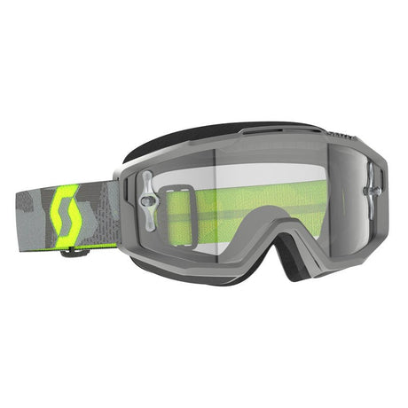 SCOTT USA SPLIT OTG GOGGLES LIGHT GREY/NEON YELLOW - CLEAR WORKS (285537 - 7697113) - Driven Powersports Inc.7615523902880285537 - 7697113