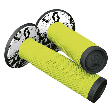 SCOTT USA SX II MX GRIPS WITH DONUTS BLACK/NEON YELLOW (219624 - 4755) - Driven Powersports Inc.889143674220219624 - 4755