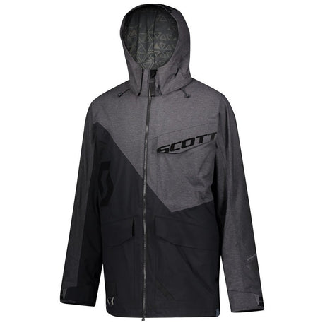 SCOTT USA XT SHELL DRYO JACKET - BLACK/MELANGE GREY (2XL) - Driven Powersports Inc.7613368992035278413 - 6760006