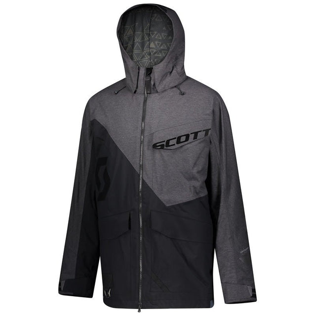 SCOTT USA XT SHELL DRYO JACKET - BLACK/MELANGE GREY (2XL) - Driven Powersports Inc.7613368992035278413 - 6760006