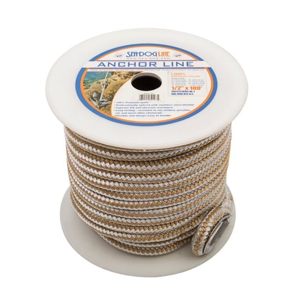 Sea - Dog Double Braided Nylon Anchor Line - DRIVEN Canada's Powersports 035514302975302112100G/W-1