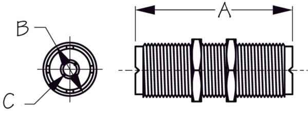 Sea - Dog Double Female Bulkhead Connector - DRIVEN Canada's Powersports 035514329590329951-1