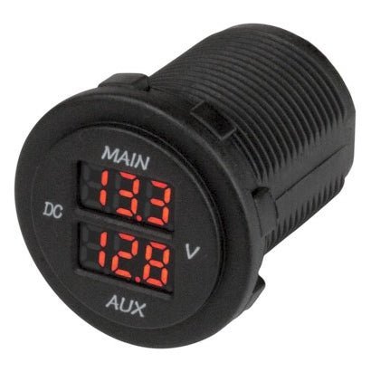 Sea - Dog Dual Round Voltmeter - DRIVEN Canada's Powersports 035514425995421616-1