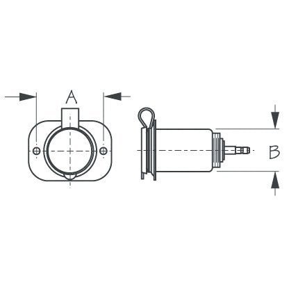 Sea - Dog Power Socket 12 - Volt - DRIVEN Canada's Powersports 035514426299426053-1