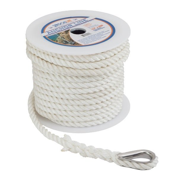 Sea - Dog Twisted Nylon Anchor Line - DRIVEN Canada's Powersports 035514301312301110100WH-1