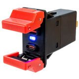 Sea - Dog USB 3.0 & USB - C Rocker Style Power Socket With Dual Fixed Covers - DRIVEN Canada's Powersports 035514433440426545-1
