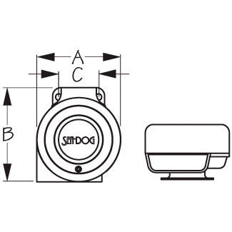 SEADOG MINI COMPACT HORN SST SINGLE (431115 - 1) - DRIVEN Canada's Powersports 035514432368431115 - 1
