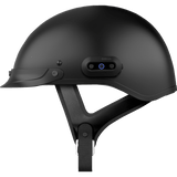 SENA CAVALRY-2, MESH HALF HELMET, Matte Black Left Side - Driven Powersports