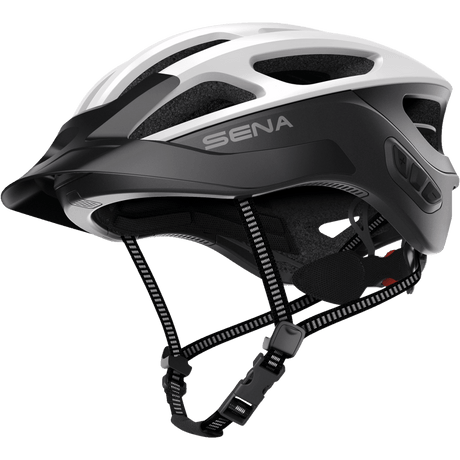 SENA CYCLING HELMET R1 EVO Matte White Front - Driven Powersports