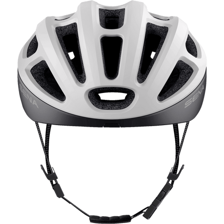 SENA CYCLING HELMET R1 EVO Matte White Front - Driven Powersports