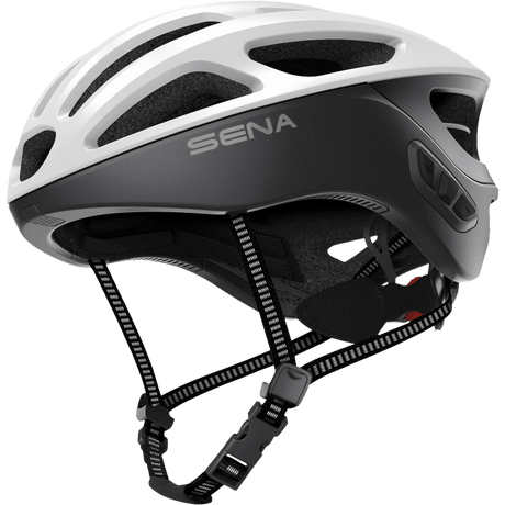 SENA CYCLING HELMET R1 EVO Matte White Front - Driven Powersports