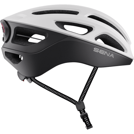 SENA CYCLING HELMET R1 EVO Matte White Right Side - Driven Powersports