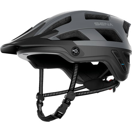 SENA M1 SENA MTB HELMET Matte Gray Front - Driven Powersports