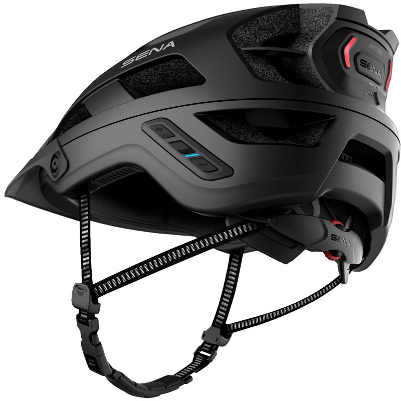 SENA M1 EVO SENA MTB HELMET Matte Black Back - Driven Powersports