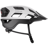 SENA M1 EVO SENA MTB HELMET Matte White Right Side - Driven Powersports
