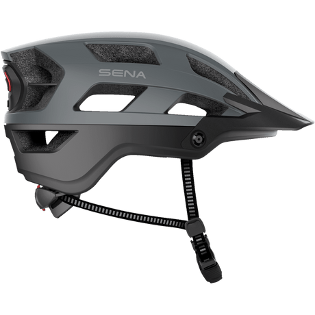 SENA M1 EVO SENA MTB HELMET Matte Gray Right Side - Driven Powersports