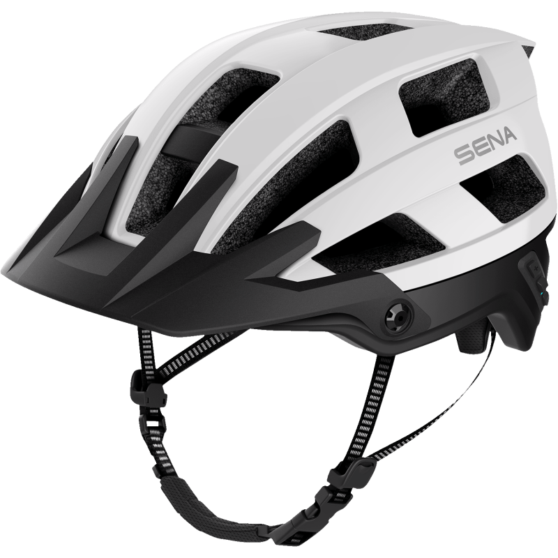 SENA M1 EVO SENA MTB HELMET Matte White Front - Driven Powersports