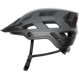 SENA M1 EVO SENA MTB HELMET Matte Gray Left Side - Driven Powersports
