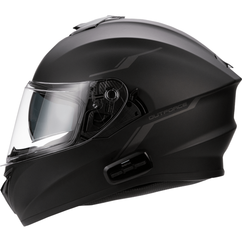 SENA OUTFORCE FULL - FACE HELMET & BLUETOOTH INTERCOM - MATTE BLACK (2XL) - Driven Powersports Inc.885465014744OUTFORCE - MB00S
