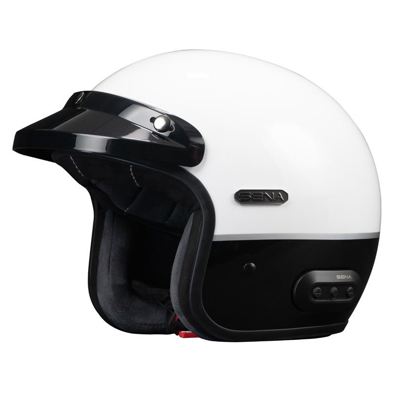 SENA SURGE OPEN - FACE MESH GLOSSY WHITE/MATTE - DRIVEN Canada's Powersports 885465021759SURGE - GWMB00S3