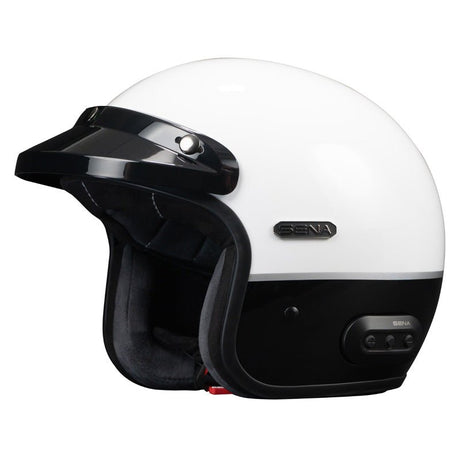 SENA SURGE OPEN - FACE MESH GLOSSY WHITE/MATTE - DRIVEN Canada's Powersports 885465021759SURGE - GWMB00S3