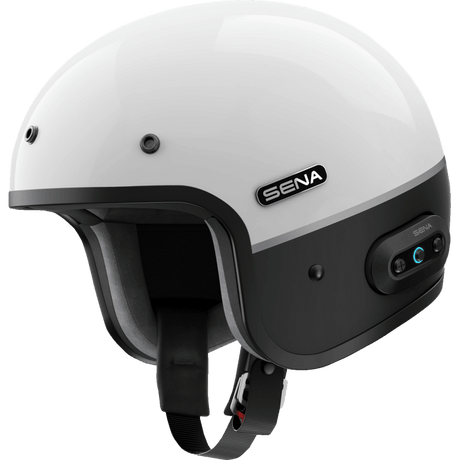 SENA SURGE OPEN - FACE MESH GLOSSY WHITE/MATTE - DRIVEN Canada's Powersports 885465021759SURGE - GWMB00S3