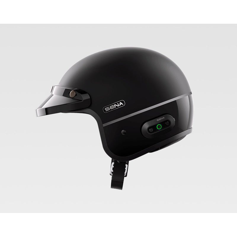 SENA SURGE OPEN - FACE MESH MATTE BLACK/GLOSSY - DRIVEN Canada's Powersports 885465021704SURGE - MBGB00S3