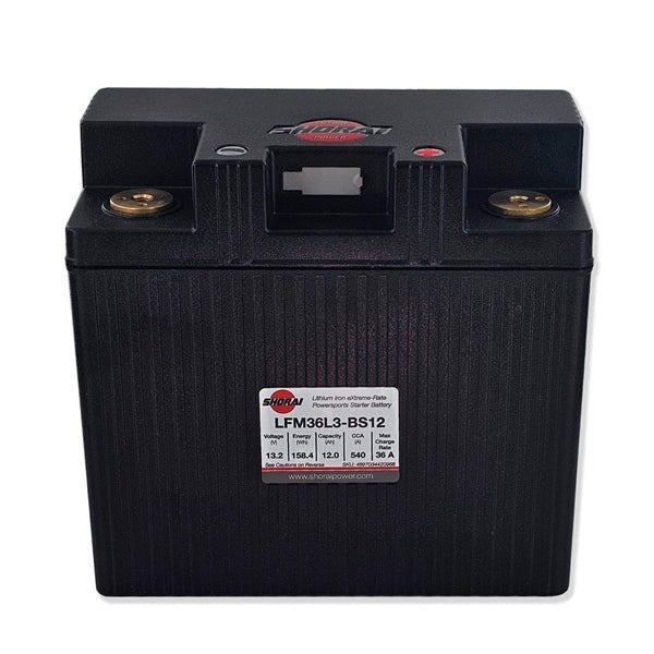 SHORAI LFX BATTERY (LFM36L3 - BS12) - DRIVEN Canada's Powersports 4897034420968LFM36L3 - BS12