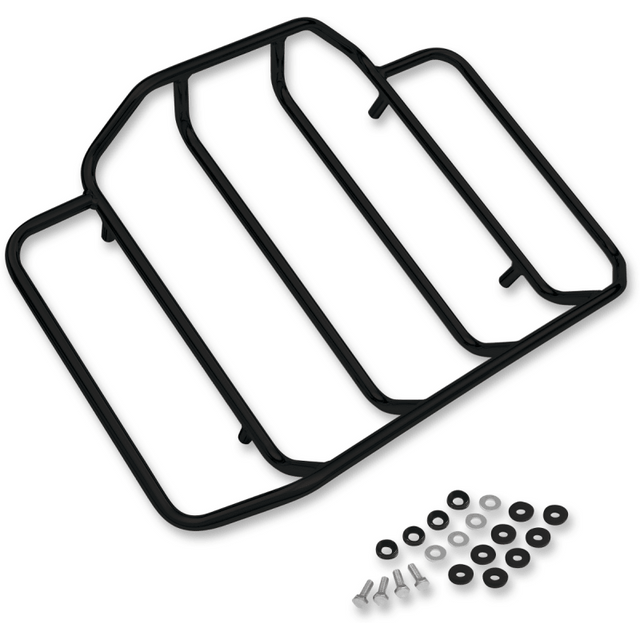 SHOW CHROME BLACK LUGGAGE RACK TOUR - PAK - Driven Powersports Inc.72537897712891 - 306BK