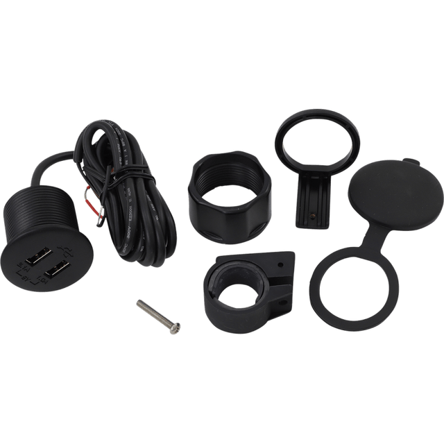 SHOW CHROME DUAL PORT USB CHARGER - Driven Powersports Inc.72537897353313 - 208