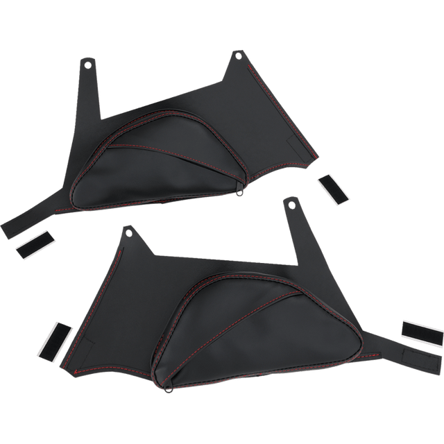 SHOW CHROME DUAL SIDE TANK POUCH BALLISTIC W/STITCH RYKER PR - DRIVEN Canada's Powersports H40 - 401CRED