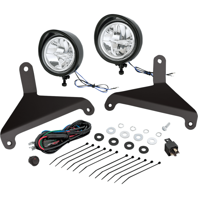 SHOW CHROME FOCUS 3 1/2" DRIVING KIT RT KT - Driven Powersports Inc.72537898109541 - 208BK