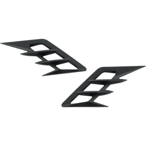 SHOW CHROME FRONT FENDER VENT ACCENT PR - Driven Powersports Inc.72537898036452 - 959BK