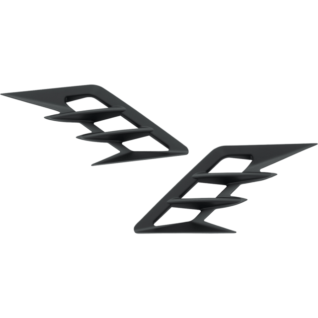 SHOW CHROME FRONT FENDER VENT ACCENT PR - Driven Powersports Inc.72537898036452 - 959BK