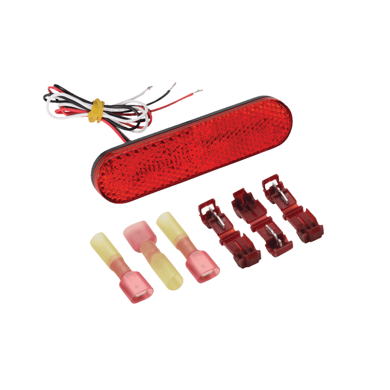 SHOW CHROME RED LED MARKER LIGHT 1" X 3 3/4" - Driven Powersports Inc.72537898058616 - 119RS