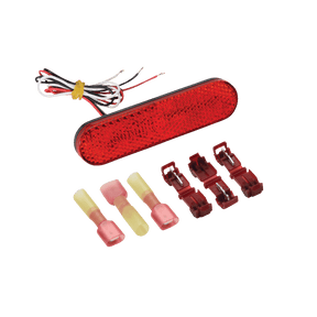 SHOW CHROME RED LED MARKER LIGHT 1" X 3 3/4" - Driven Powersports Inc.72537898058616 - 119RS