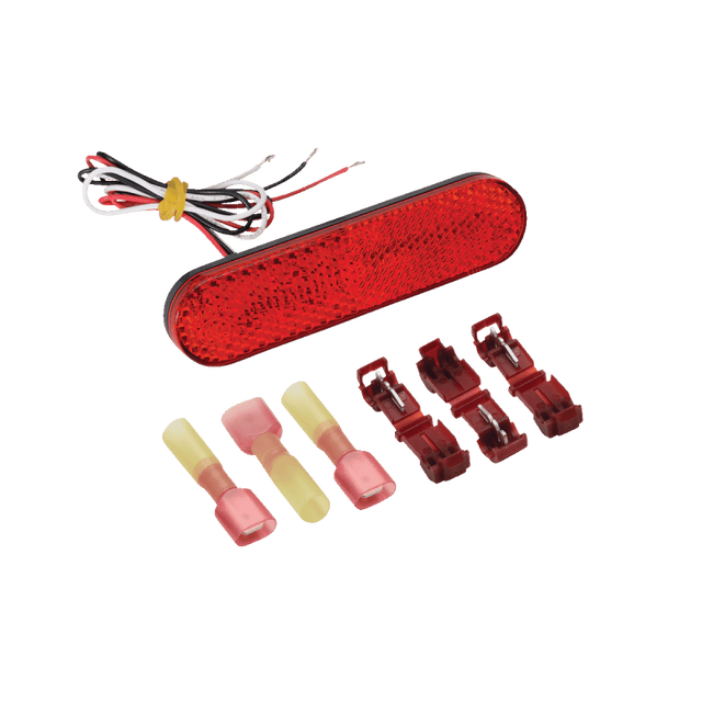 SHOW CHROME RED LED MARKER LIGHT 1" X 3 3/4" - Driven Powersports Inc.72537898058616 - 119RS