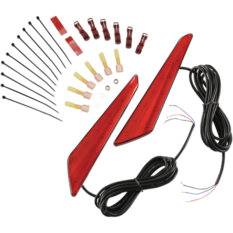 SHOW CHROME RED LENS MARKER LIGHT SET - Driven Powersports Inc.72537897995552 - 953R