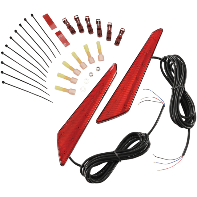 SHOW CHROME RED LENS MARKER LIGHT SET - Driven Powersports Inc.72537897995552 - 953R