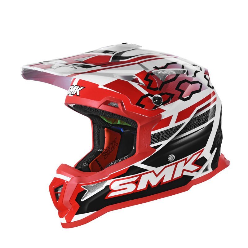 SMK HELMETS ALLTERRA HELMET - TRIBOU BLUE/BLACK/ORANGE (M) - Driven Powersports Inc.89026134314291000032031