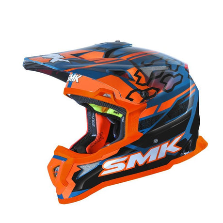 SMK HELMETS ALLTERRA HELMET - TRIBOU BLUE/BLACK/ORANGE (M) - Driven Powersports Inc.89026134904021000032021