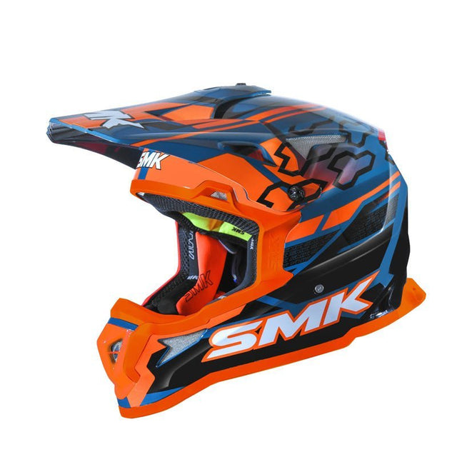 SMK HELMETS ALLTERRA HELMET - TRIBOU BLUE/BLACK/ORANGE (S) - Driven Powersports Inc.89026134903961000032020