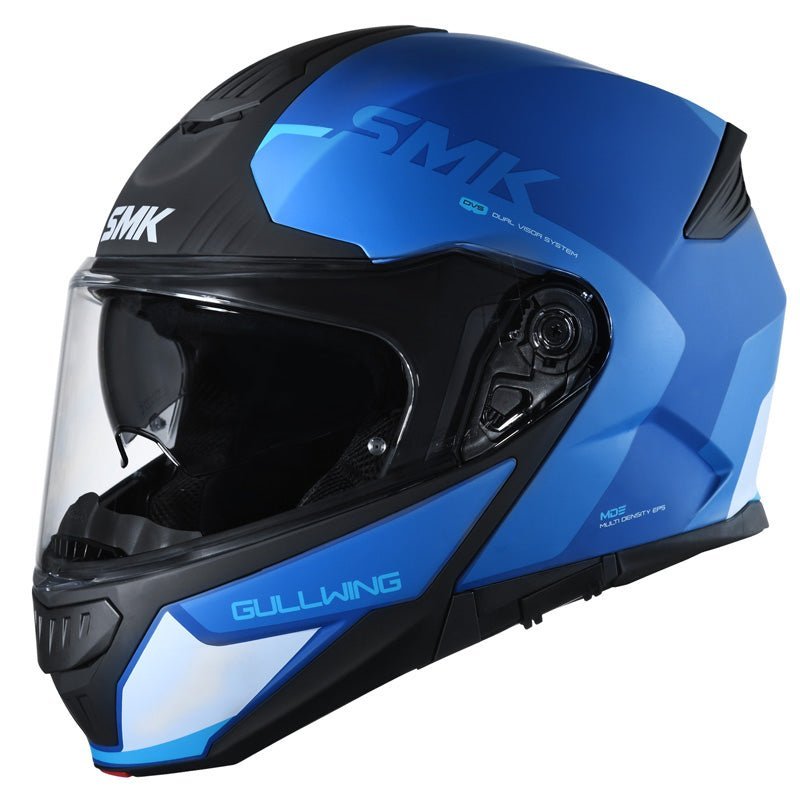 SMK HELMETS GULLWING HELMET - KRESTO BLUE/BLUE/MATTE WHITE (S) - Driven Powersports Inc.89026134195881000031030