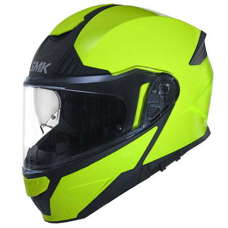 SMK HELMETS GULLWING HELMET - SOLID YELLOW HI - VIZ (M) (1000031053) - Driven Powersports Inc.89026134198161000031053