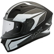 SMK HELMETS STELLAR HELMET DYNAMO BLACK/WHITE/GREY (MATTE) (S) - DRIVEN Canada's Powersports 89026134256261000031630