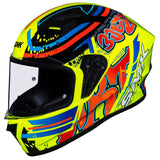 SMK HELMETS STELLAR HELMET GRAFFITI GREEN/RED/ORANGE XL - DRIVEN Canada's Powersports 89026138238801000031644